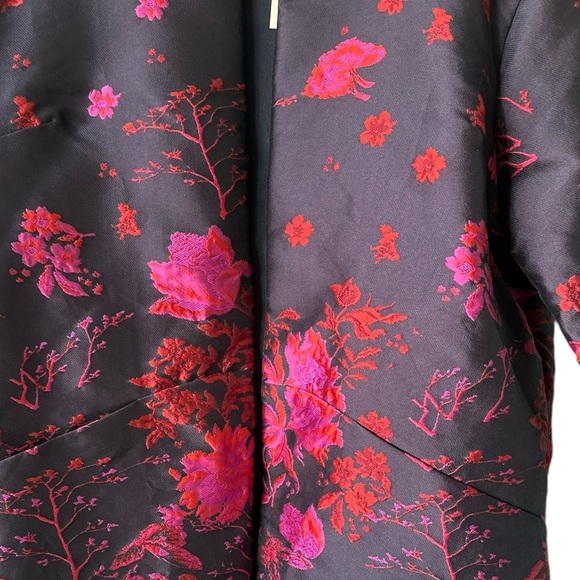 NWT Anthropologie Floral Flutter-Sleeve Coat - Picture 7 of 16